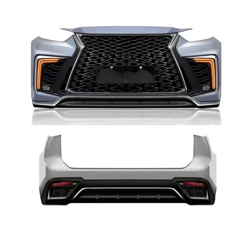 

New val Auto Parts Upgrade Front Rear Bumper Body Kits Fit for highlander 2022