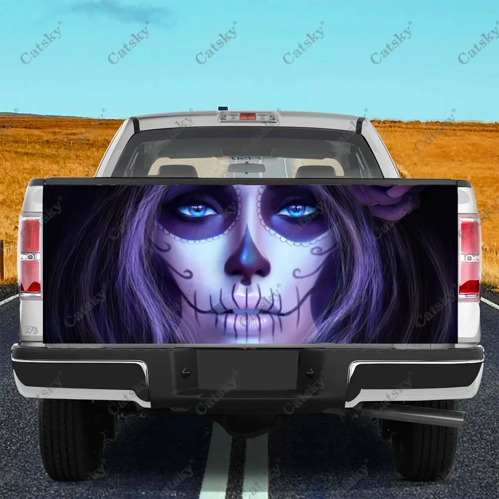 

sugar skull girl Car sticker rear car rear appearance modification package suitable for car truck sticker
