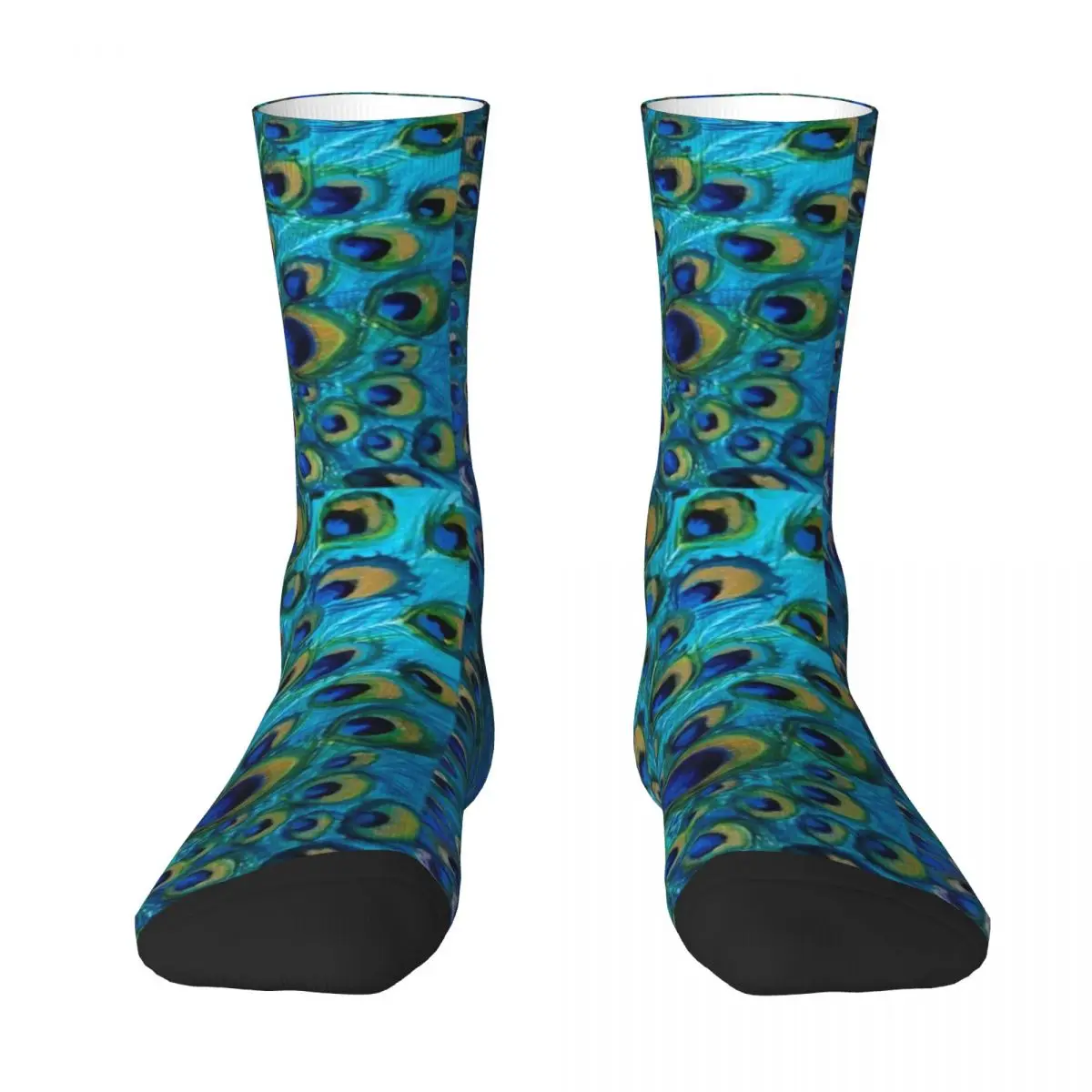 

Peacock Full Glory 2 Socks luxe sports stockings basketball Luxury Woman Socks Men's