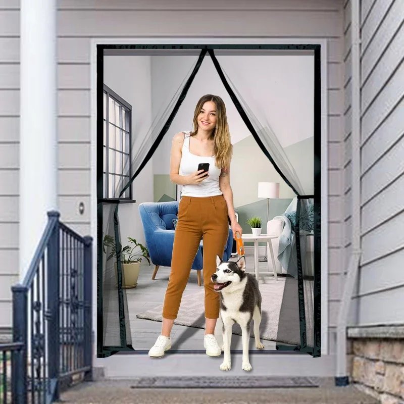 

DTGJ Magnetic Door Screen Mosquito Net Curtain Fly Automatic Closing Mesh Kitchen indoor living room