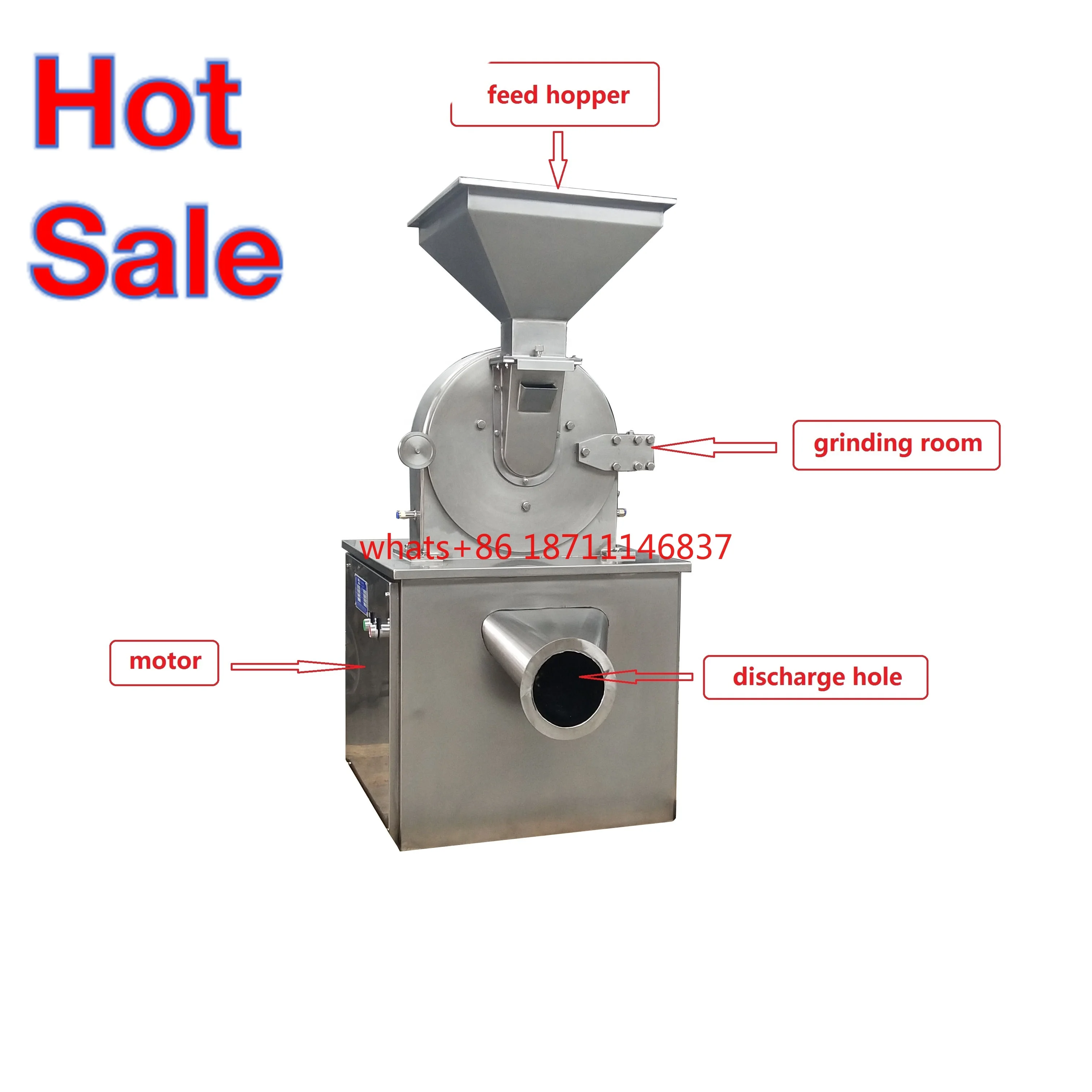 High quality automatic peanut thyme grinding milling machine tungstem pulverizer for chemical industry