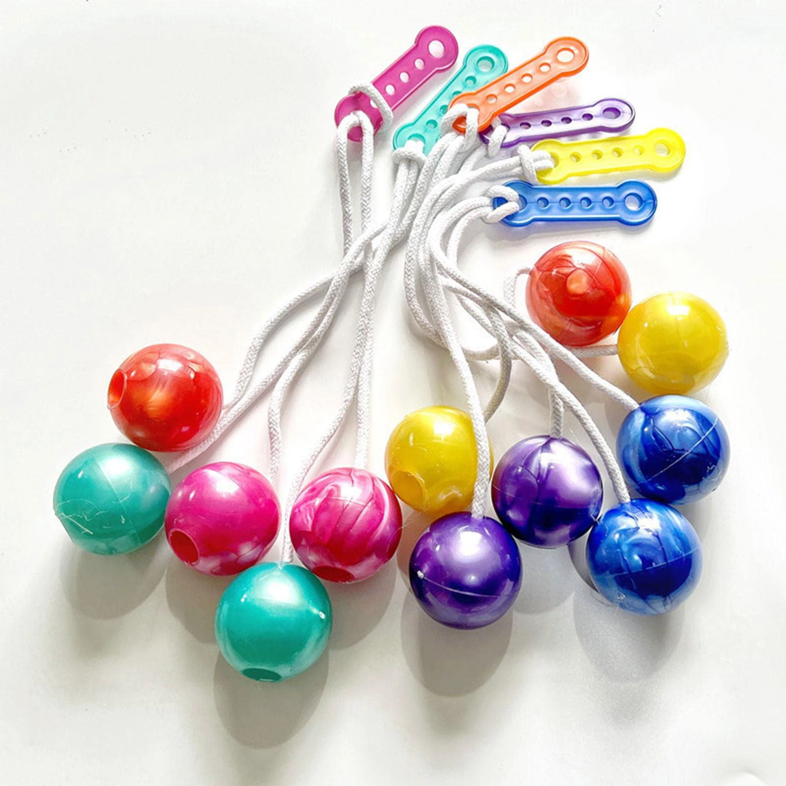 3 uds fabricante de ruido Clackers Ball Lato Swing Balls en una cuerda TDAH Fidget juguetes para la ansiedad y el alivio del estrés adultos niños regalo