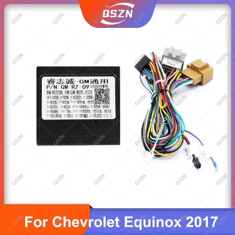 

Car Radio Android Head Unit Cable with CAN Bus Box Adapter Wiring Harness Power Connector Socket for Chevrolet Equinox 2017