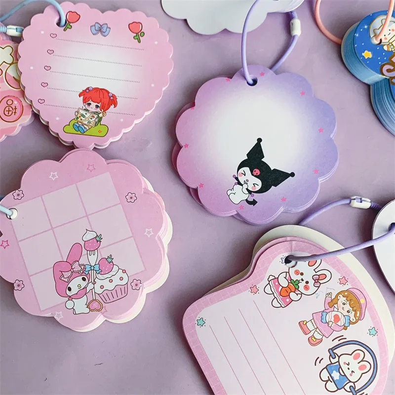 Mini Sanrio Kuromi Melody Notepad Cute Cartoon Portable Notebook, Notepad, Hand Ledger  Student Stationery Office Wholesale