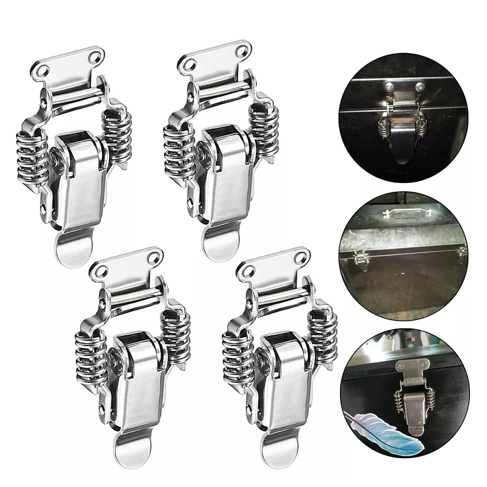 

Зажим для защелки Серебряный пружинный зажим Устойчивый к ржавчине материал Безопасный фиксирующий механизм Долговечная конструкция