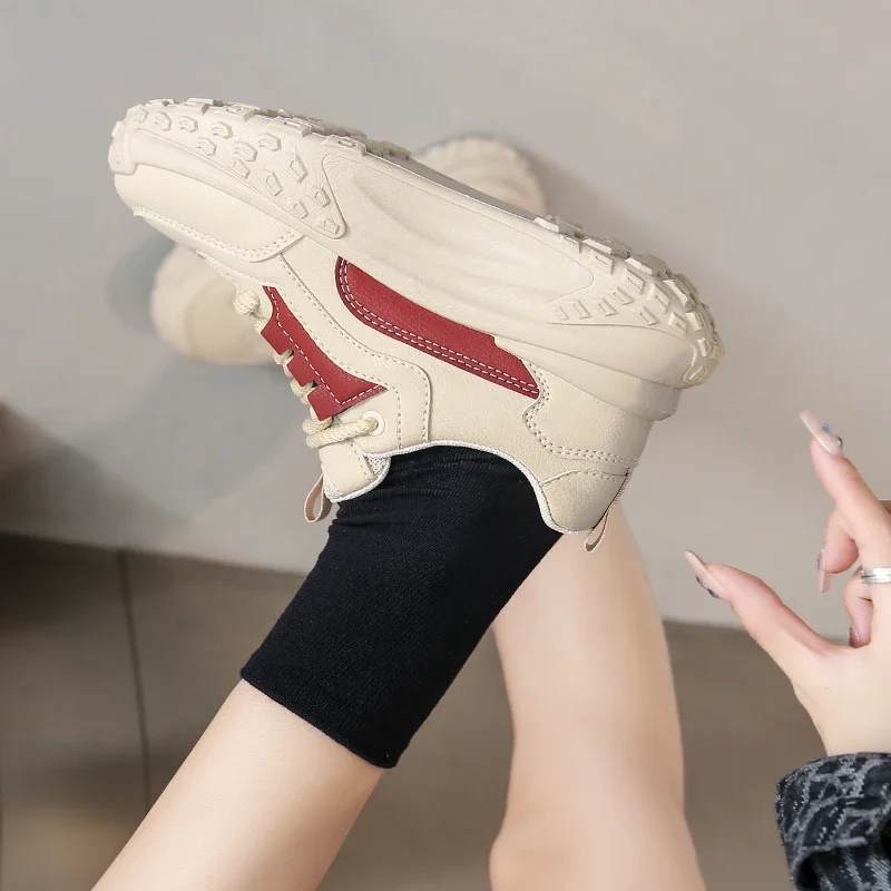 

Осенняя обувь для папы, новинка, корейское издание, женская спортивная обувь для бега, студентов, Повседневная Уличная женская обувь на толстой подошве