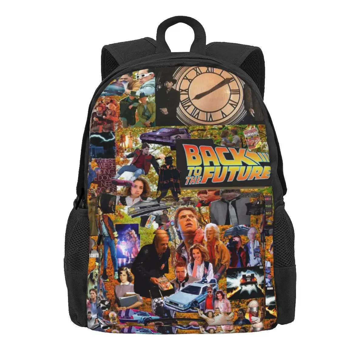 

Back To The Future Backpack Daypack Large Capacity Boys Girls BookBag School Bag Shoulder Bags for Men Women