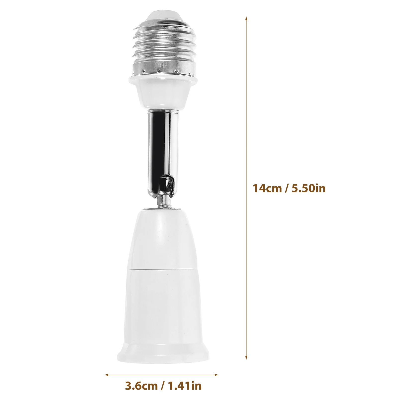 E27 مقبس الإضاءة موسع محول مأخذ التوصيل المرن 360 درجة دوران لمبة تمديد ضوء لمبة تمديد قاعدة مصابيح