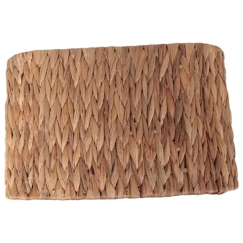 FTGT NEW Toilet Paper Storage Basket, Water Hyacinth Wicker Storage Holder for 6 Rolls Toilet Paper with Built-in Handles