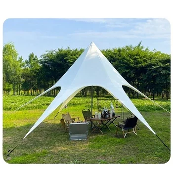 

Wild Multi-party White Beige Canopy Double Spider Sunshade Tent Star Activity Tent