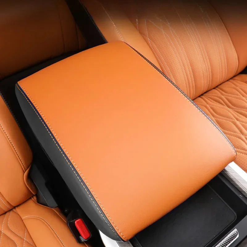 For WEY Tank 500 Hi4-T Interior Armrest Box Protective Leather Cover Special Modification Protective Decoration Car  Accessories