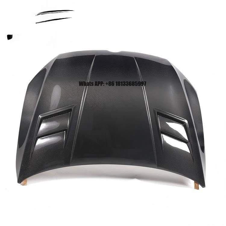 

Best Selling New High Performance Perfect Fit Black Carbon Fiber Engine Hood Cover for VW Golf 8 Modified TR Style