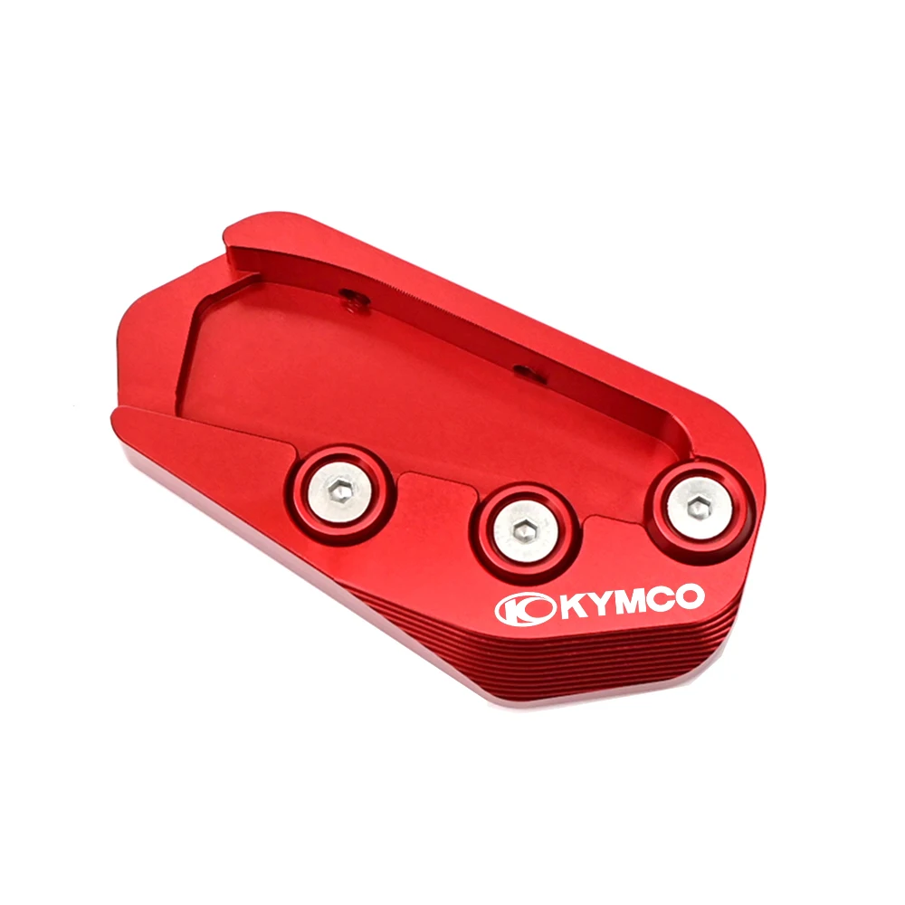 ل KYMCO AK550 CV3 AK 550 2020 2021 2022 2023 دراجة نارية مسنده القدم الجانب حامل تمديد وسادة دعم لوحة تكبير حامل #3