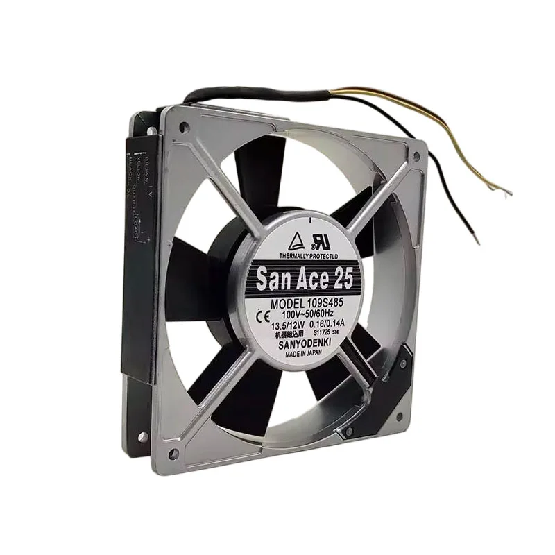 NEW ORIGINAL 109S485 AC 100V 0.16/0.14A 12025 120*120*25mm COOLING FAN RADIATOR