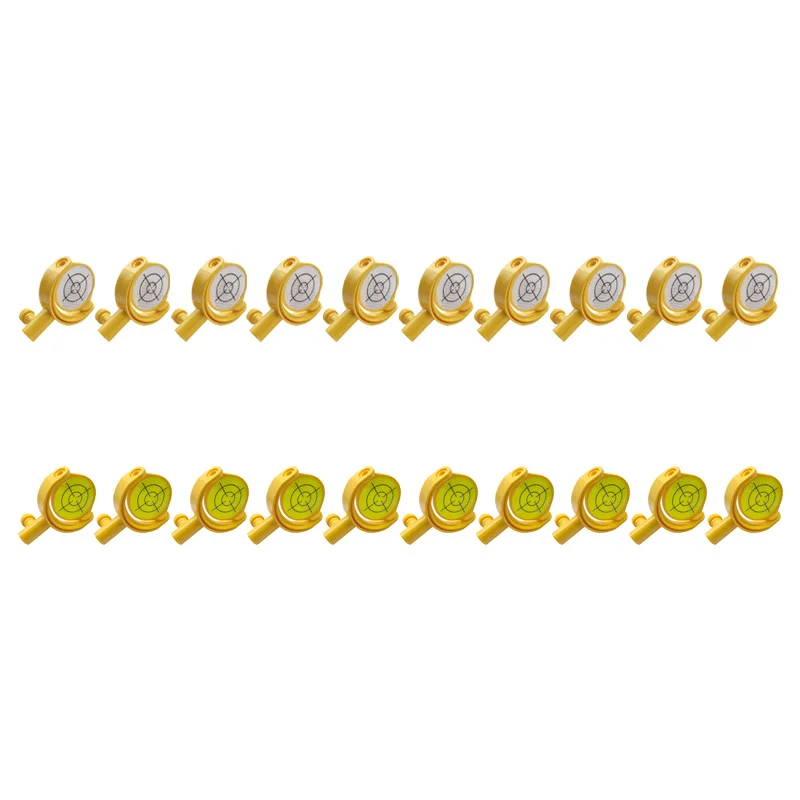 10pcs Tilting Target Reflector With Printed Crosshair Diameter 60mm Sheet 5/8X11 Thread Without Base For Total Station
