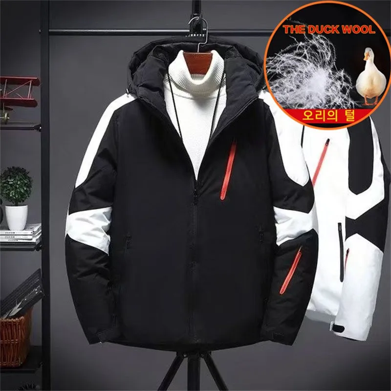 Down Jacket Men Women Golf Jackets Winter White Duck Down Hooded Outdoo Windbreaker Man Ladies Golf Clothing Duck Feather Coats