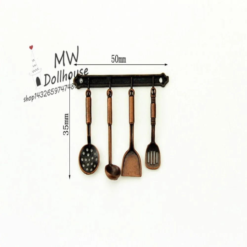 Kettle 1:12 Mini Kitchen Utensils Sets Cookware Alloy Doll Kitchen Set 1:12 Scale Mini Mini Kitchen Cooking Kit Doll House Props