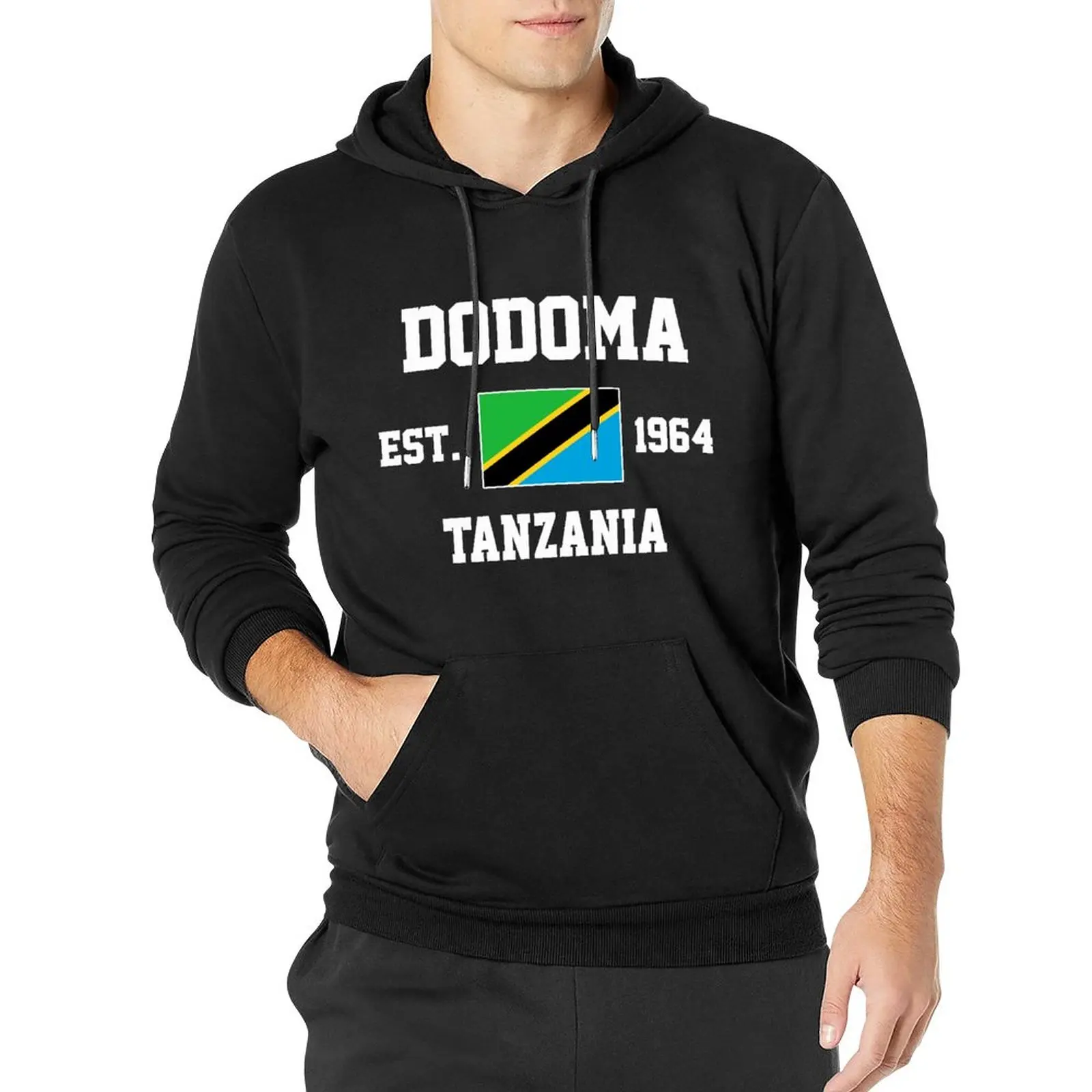 Men Women Hoodies Tanzania EST.1964 Dodoma Capital Hoodie Pullover Hooded Hip Hop Sweatshirt Cotton Unisex