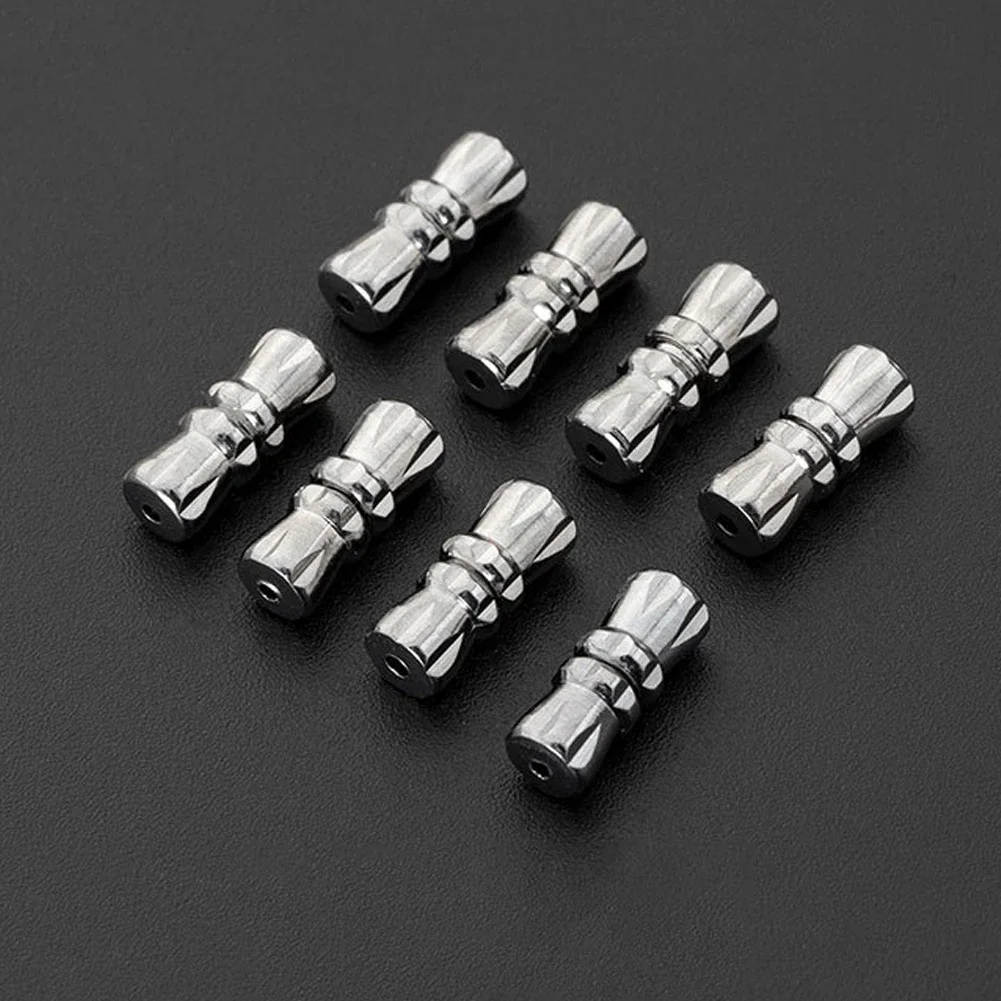 10pcs Cupronickel Bow Screw Clasp Pearl Bracelet Beads Necklace End Ring Buckle Jewelry DIY Making Connector Charms Accessories