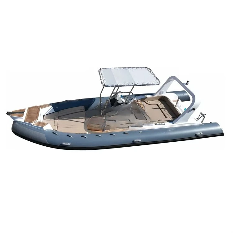 25ft Orca Hypalon High Speed Semi Rigid Hull Inflatable Rib Boat 7.6m with Motor