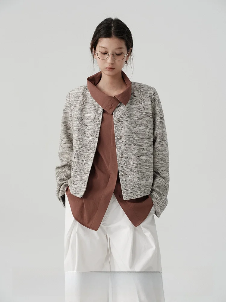 

Женское повседневное пальто Veega Chic из смесового хлопка крупной вязки, вязаное, с круглым вырезом, для бизнеса и отдыха