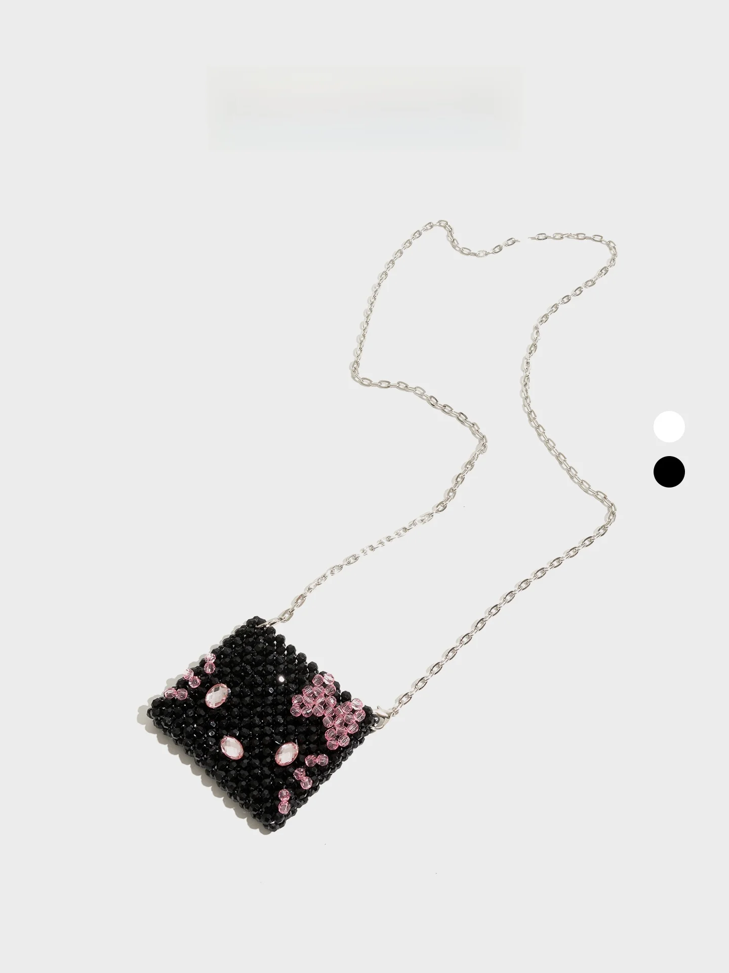 

Orange Girl Bead Bag 2026 New Flower Rhinestone Square Bag High-End Sensation Lady Chain Crossbody Bag
