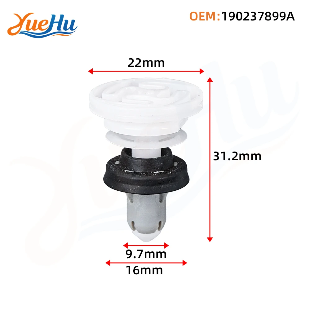 YUEHU 10 Stück 1902378-99-A für Tesla Model 3 Model Y Model Y L Tür-Innenverkleidungs-Befestigungsclip 1902378-00-A – Detail 1