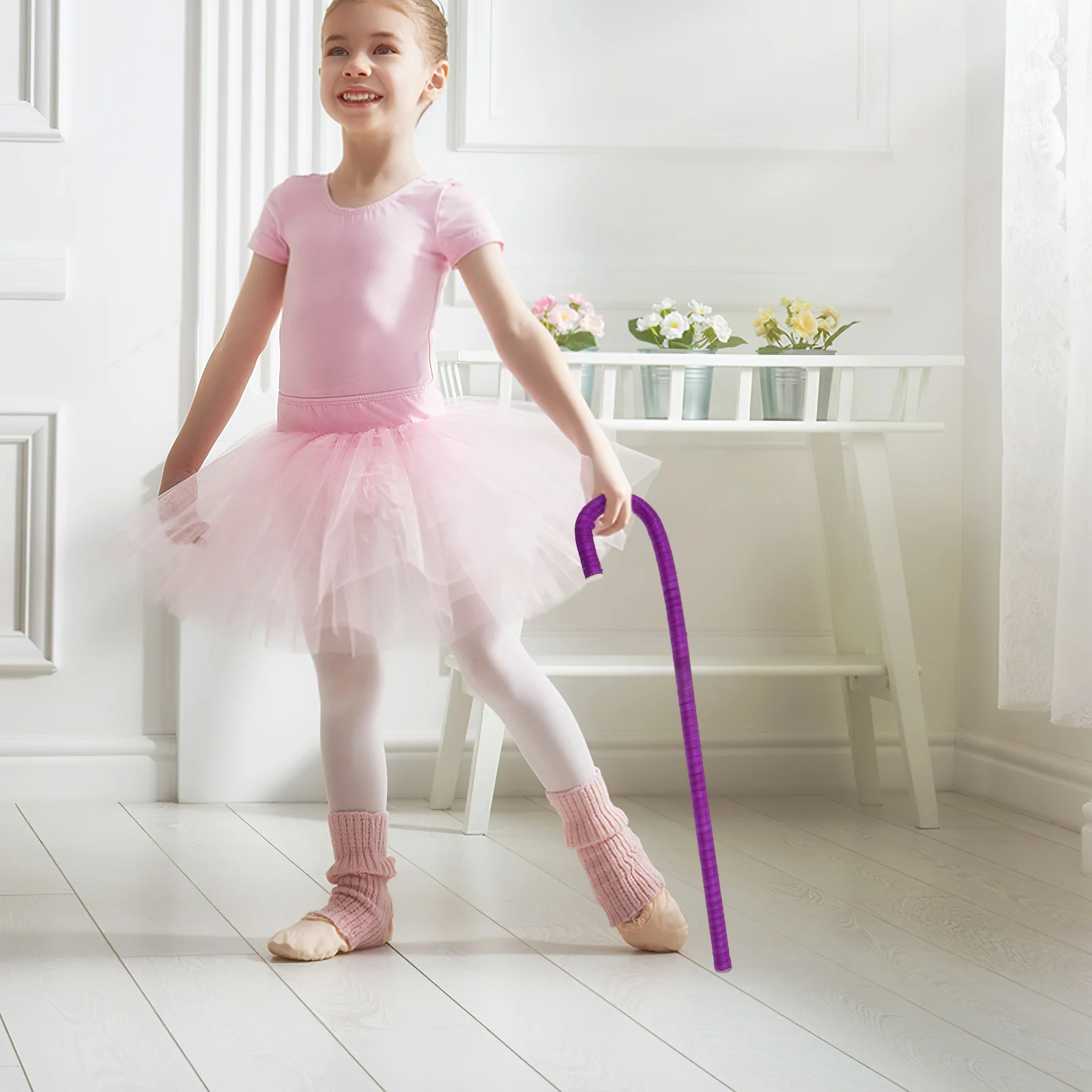

Lightweight Fiber s Dance Stick s Prop Crutch Cosplay nament Cane Prop Essential Versatile Dance Cane Design