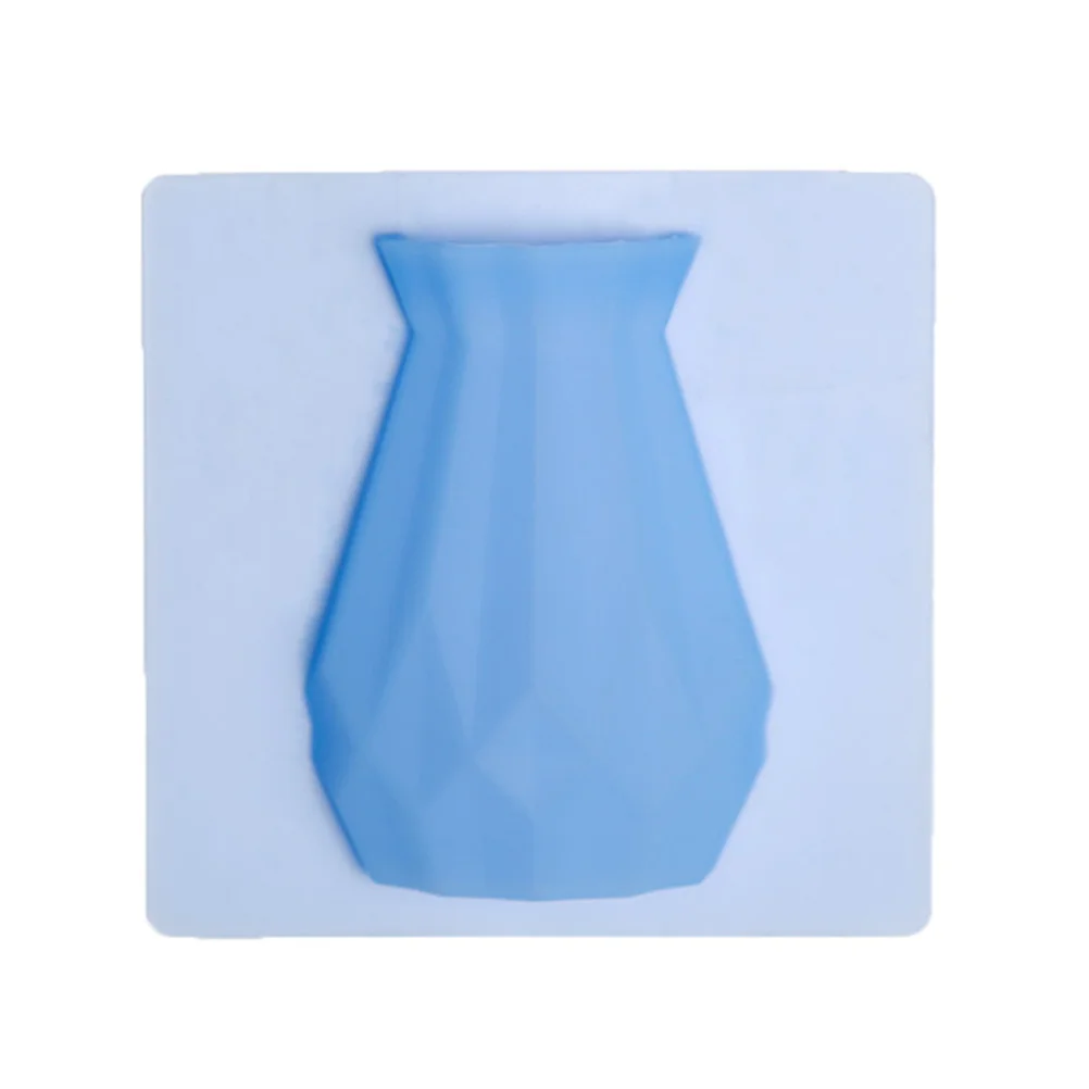 3Pcs Wall Hanging Vase Mountable Silicone Vertical Flower Pot Planter for Indoor Outdoor Decoration Plant Holder Flowers Hanger