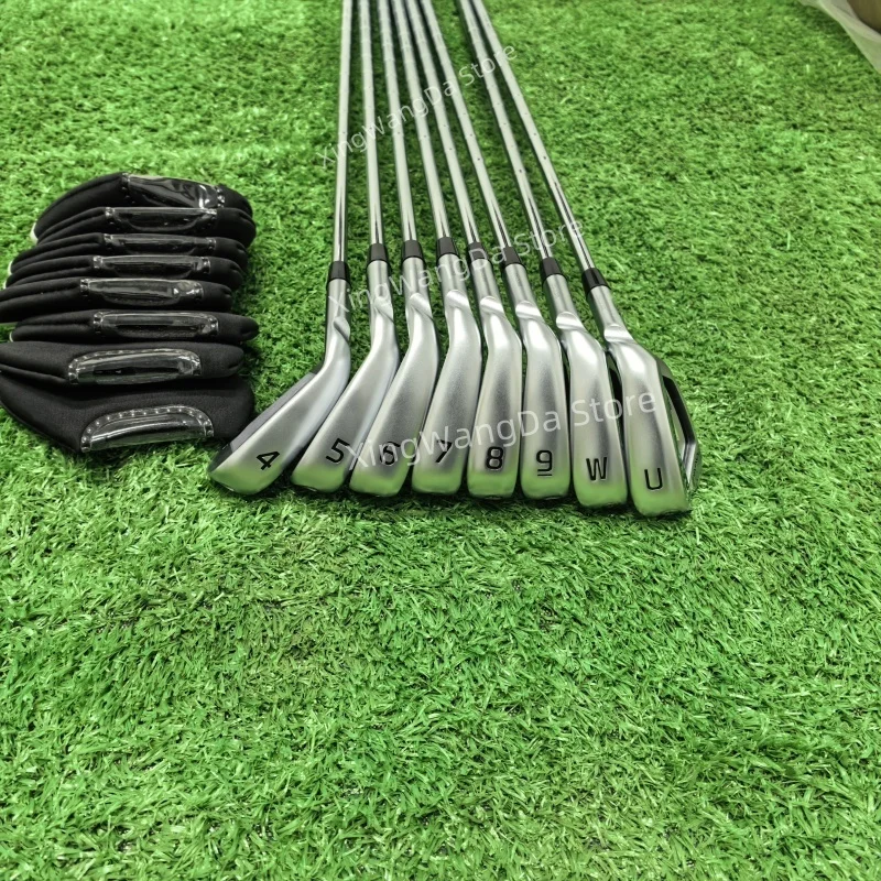 

2025New Men's 440 Golf Clubs Silver G440 Golf Irons 8pcs 4-9WU R/S/SR Flex Steel/Graphite Shaft, with Head Cov,TaiFu