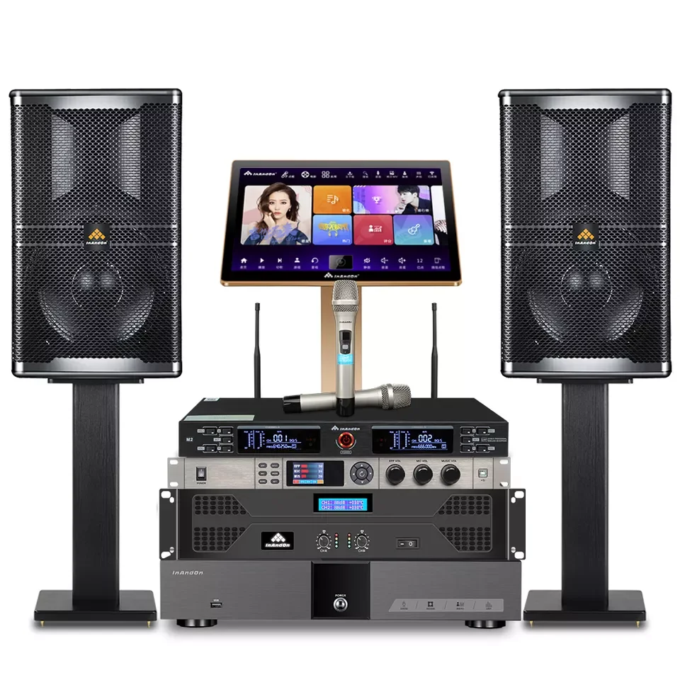 

2024 Professional KTV Karaoke Set KV-V5 MAX 6T InAndon Karaoke System Machine with Speakers Microphones 4K HIFI Karaoke Player