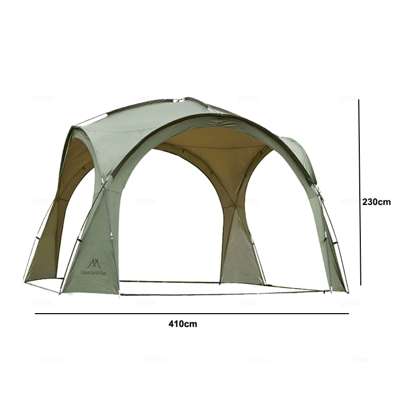 MOUNTAINHIKER 8-10Person Large Dome Tent Outdoor Camping Tent Awning Pergola Tent  Beach Sun Shelter Hanging Yarn Cloth for Tent