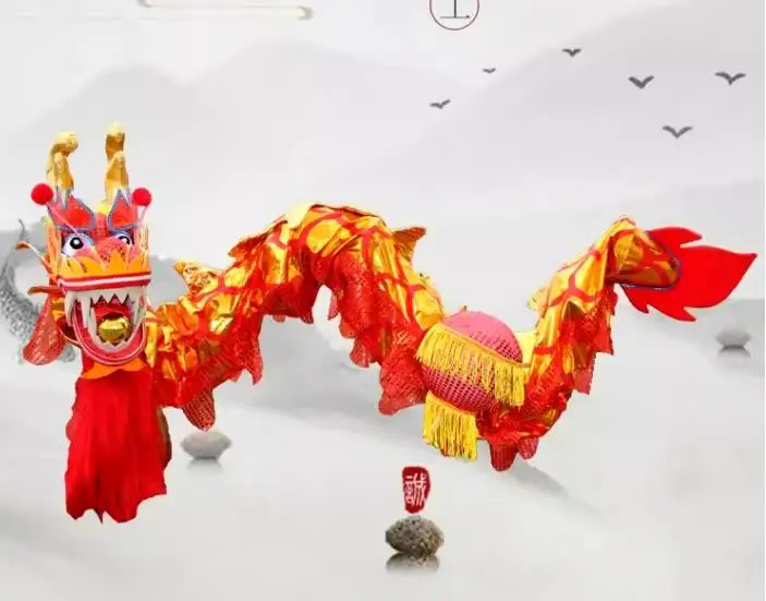 

Шелковый дракон для танца 7,9 м (без шестов), размер 6, для детей 8 лет, для девочек и мальчиков, для выступлений, вечеринок, мероприятий, фестивалей, парадов, народных сцен, Китай