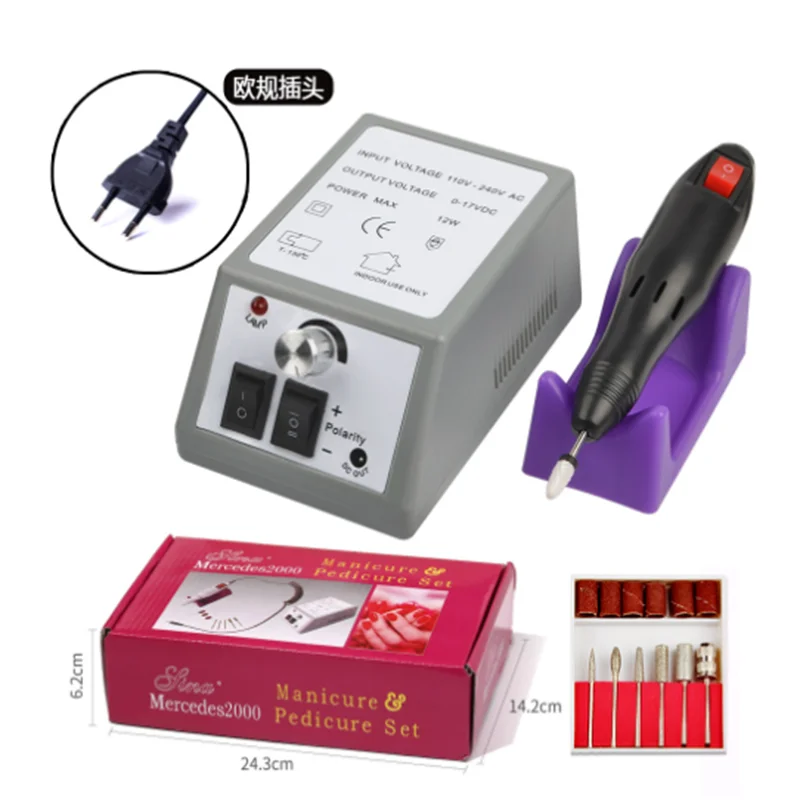 آلة تلميع الأظافر 2000-أداة أظافر كهربائية عالية السرعة لإزالة وتلميع الأظافر بسرعة