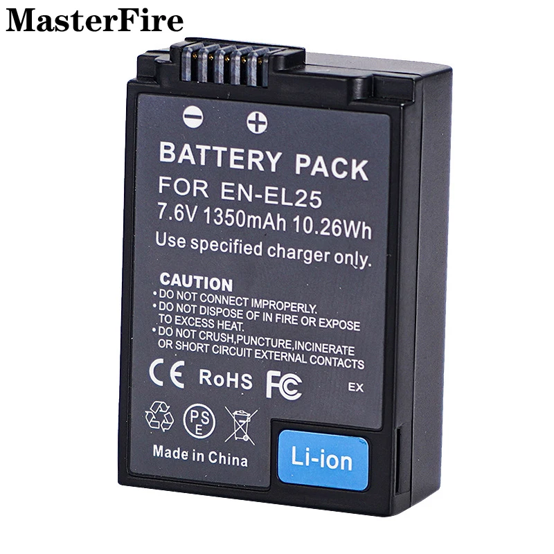 

7.6V 1350mah Rechargeable Li-ion Battery Pack EN-EL25 EN EL25 ENEL25 for Nikon Z30, Z50, ZFC, Z FC Digital Camera Batteries