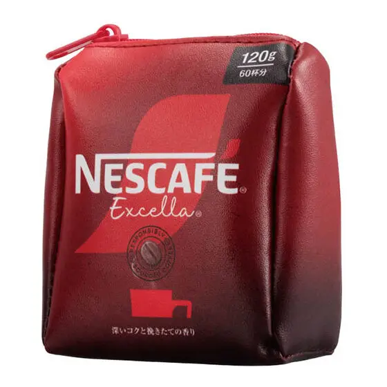 Produtos spot, oficial japonês bandai gashapon, bolsa com zíper 3d nestlé, bolsa de papelaria de couro pu, estojo de caneta, mini modelo, brinquedo