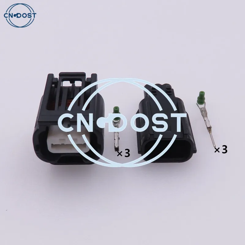 1 Set 3 Pin Car Reversing Light Harness Plug Radar Sensor Connector AC Assembly For Honda Infiniti 7283-2147-30 7282-2147-30