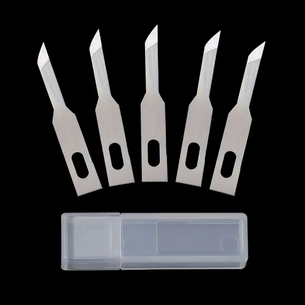 5pcs/set Accessories Hand Tools Non-Slip 10pcs Blades Cutter Scalpel Knife Parts PCB Repair Craft Knives