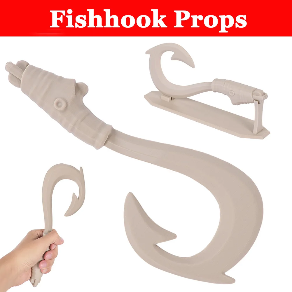 Fish Hook Knife Cosplay Cartoon Ocean Princess Maui Manaiakalani Men Adult Role Playing Prop Halloween Party Accessories