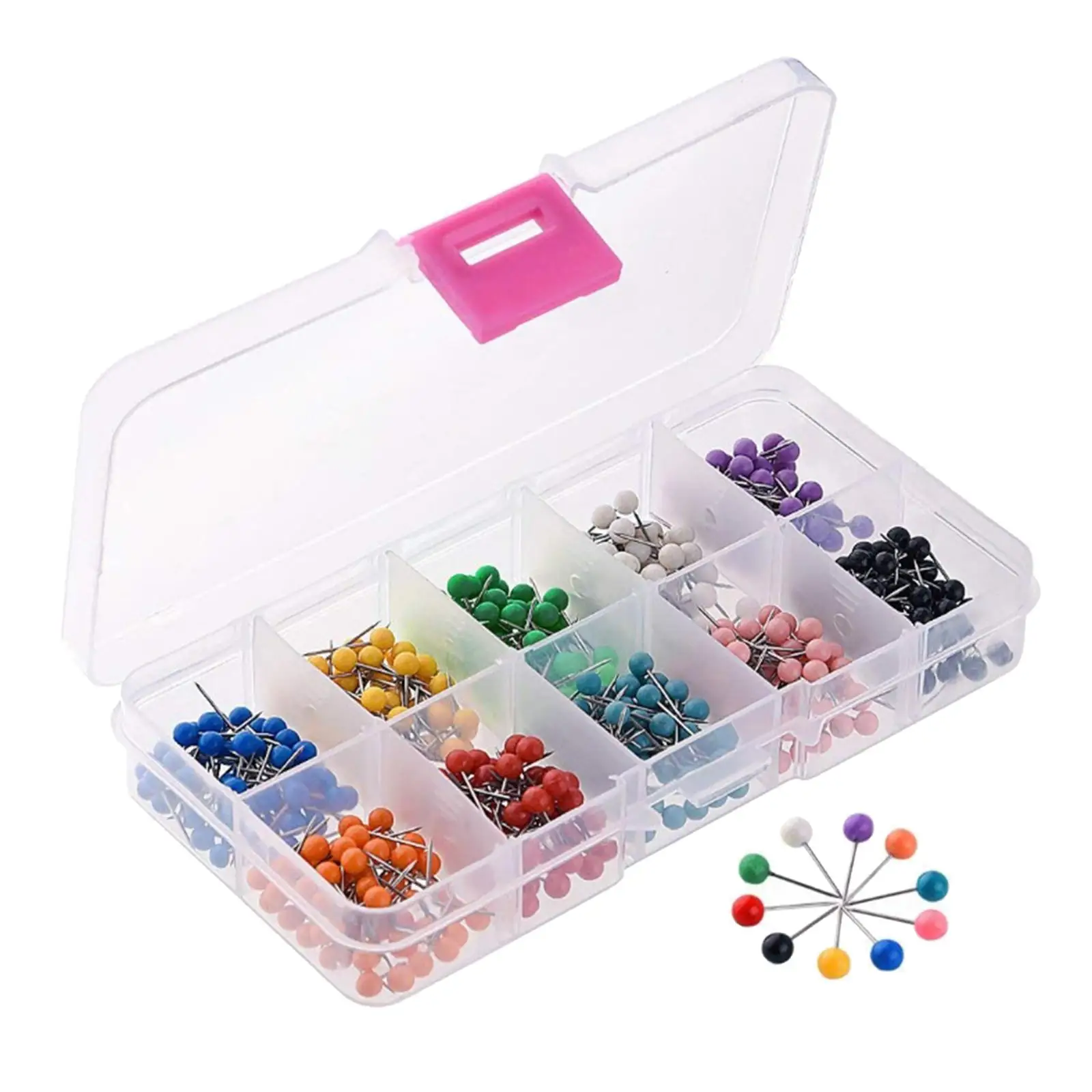 

600Pcs Map Push Tacks Thumb Home Picture Hanging Pushpin Tack