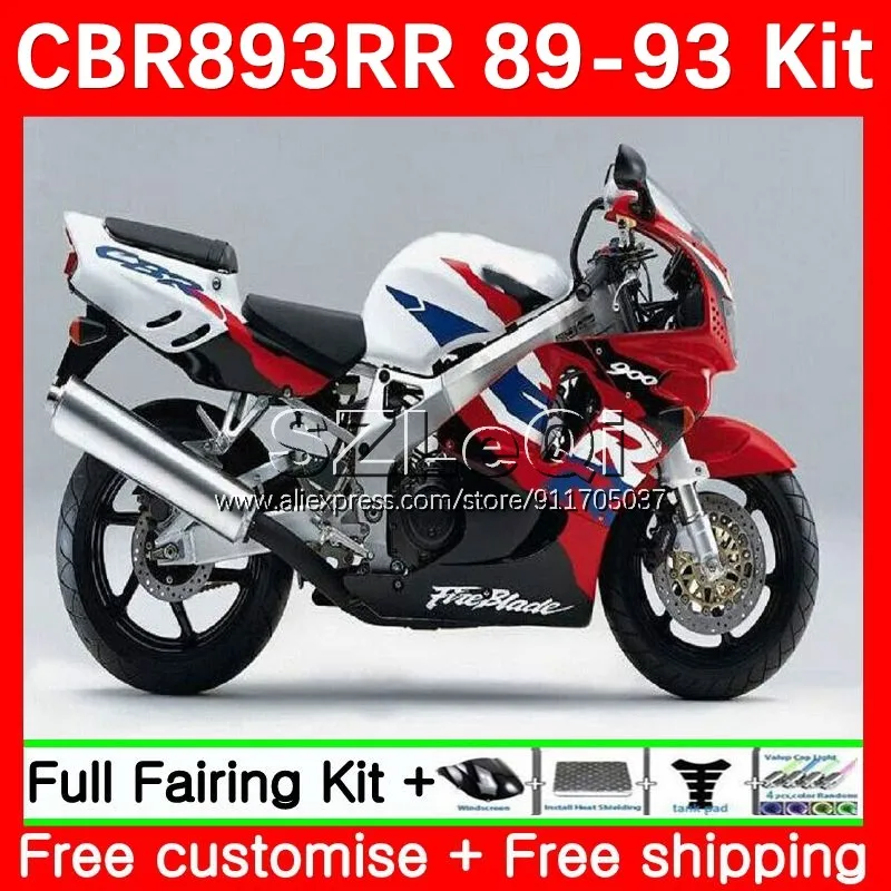 Fairing For HONDA CBR 893 893RR CBR900 CBR893 RR 89 90 91 92 93 44No.27 CBR900RR CBR893RR 1989 Stock color 1990 1991 1992 1993