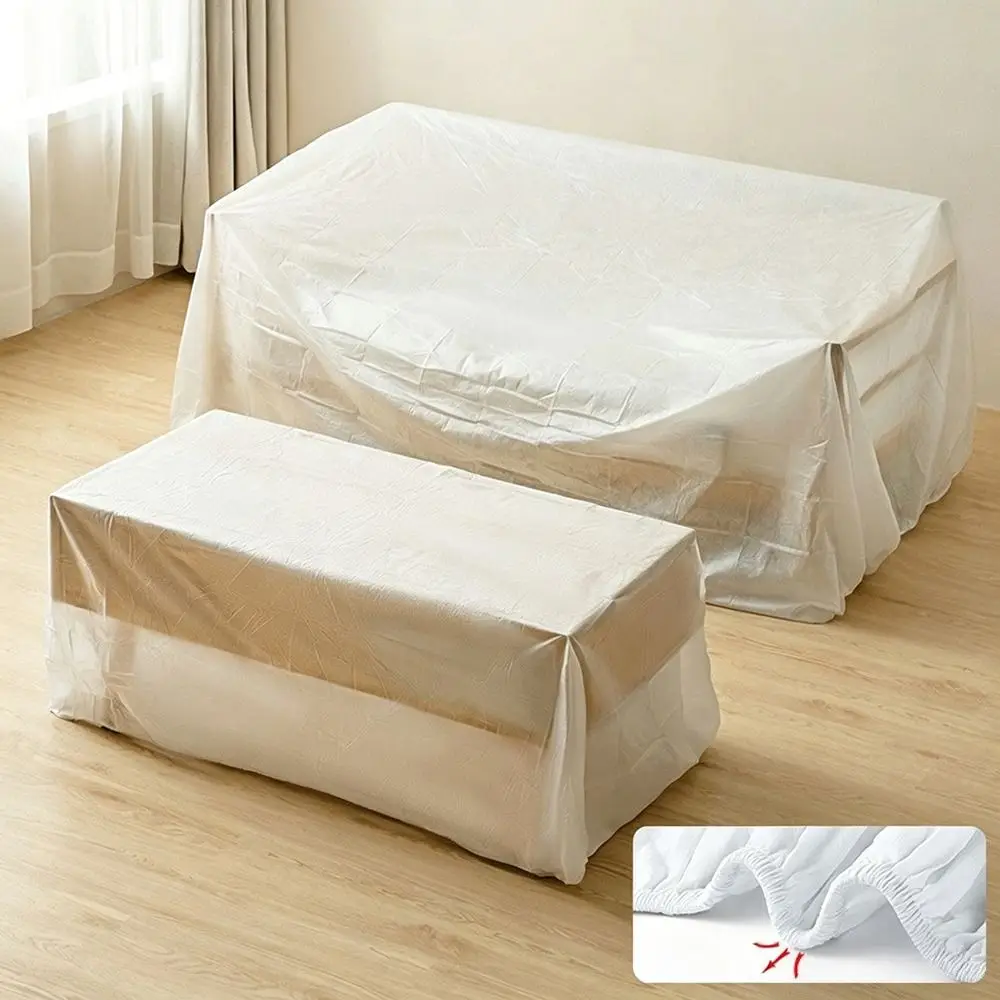 New Elastic Disposable Dust Covers Drawstring All Wrapped Dust-proof Cover Waterproof Large Size Protector Cover Home Renovation