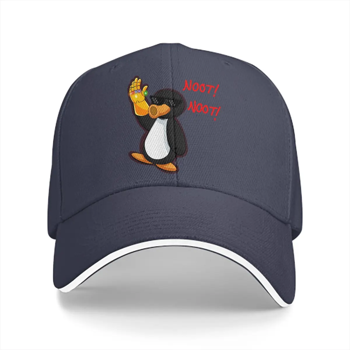 

Washed Men's Baseball Cap Cute Trucker Snapback Caps Dad Hat Noot Pingu Pinga Penguin TV Golf Hats