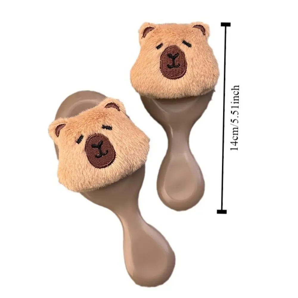 Hair Care Handle Cartoon Air Comb Capybara Scalp Massage Portable Comb Anti Static Girl Heart Capybara Comb Women