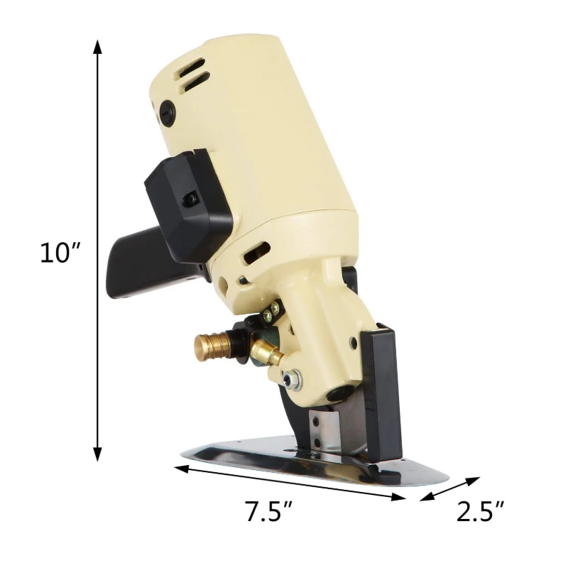 Taglierina elettrica per tessuti macchina da taglio per tessuti a lama rotante da 4 pollici 250W forbici da taglio per lana in pelle multistrato