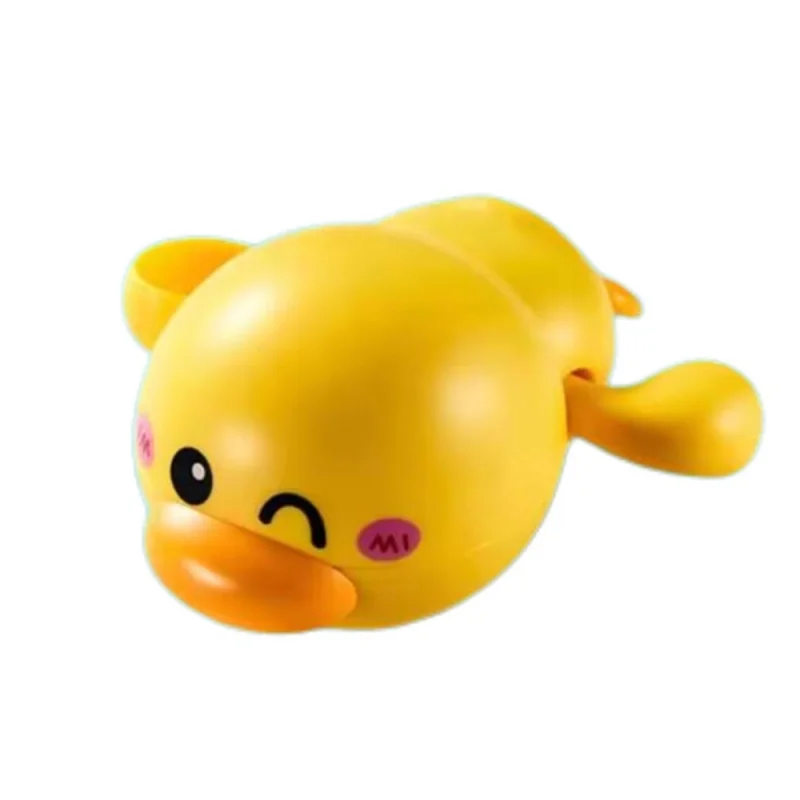 Jouets de bain pour enfants, jouet de canard en caoutchouc de natation de bain de chaîne, canard rampant, éclaboussures de plongée pour enfants, jeu de bain d'eau