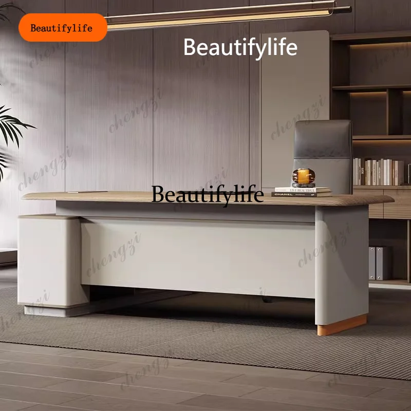 B456 160 180 200 220 240 cm Modern manager boss Room desks Computer desk office Table pliante Motion desk file cabinet Furniture