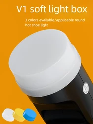 Godox V1 V1-C V1-N V1-S V1-F V1-O V1-P Speedlite Flash White Blue Yellow Diffuser Soft Box Case