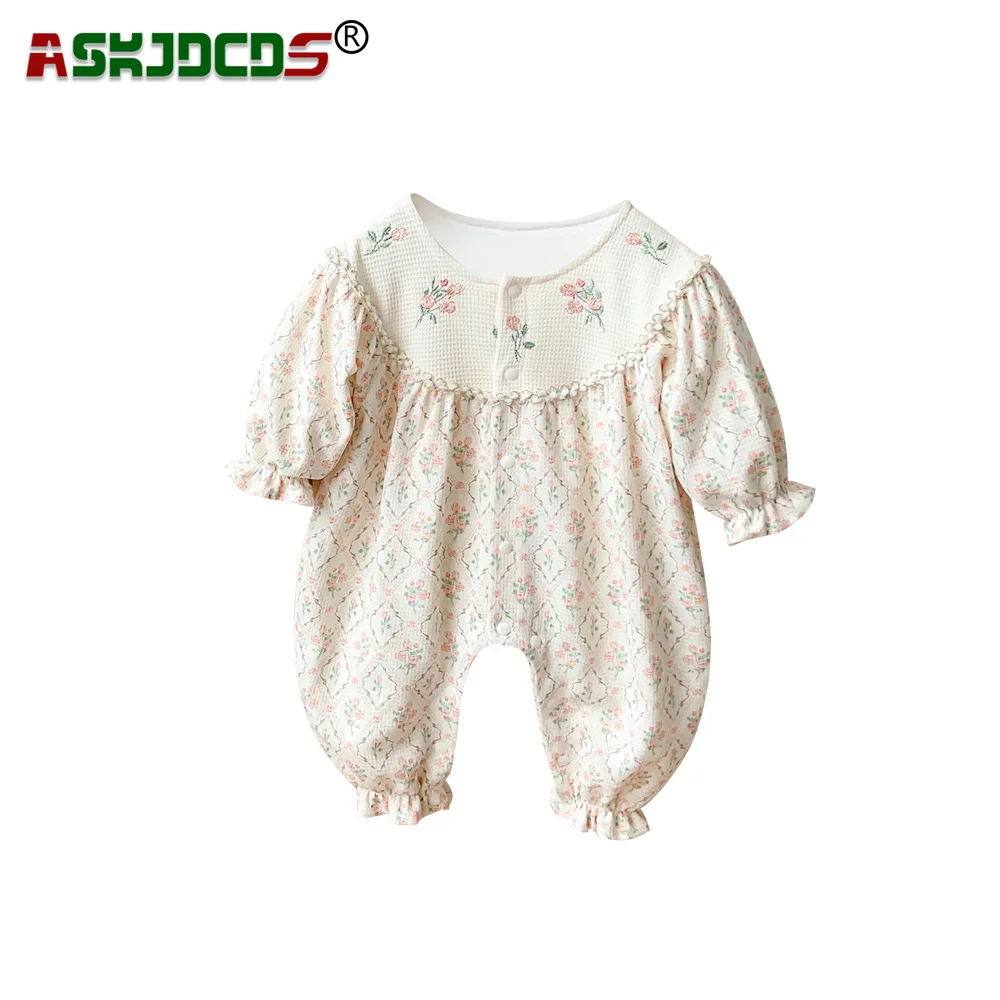 Infant Newborn Boys Jumpsuits Fall 2023 Collection Polo Collar Long Sleeve Single Breasted Options Trendy Fashionable Style Kids