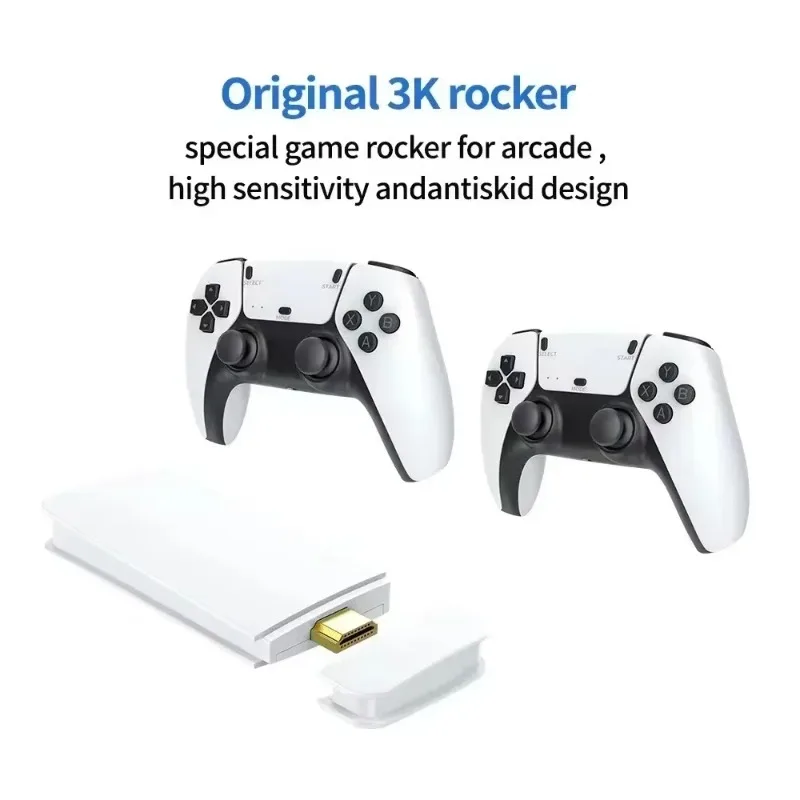 M15 Wireless Gamepad Mini TV Console 128GB 20,000+ Retro Games HD Output Dual Player PS1 & More